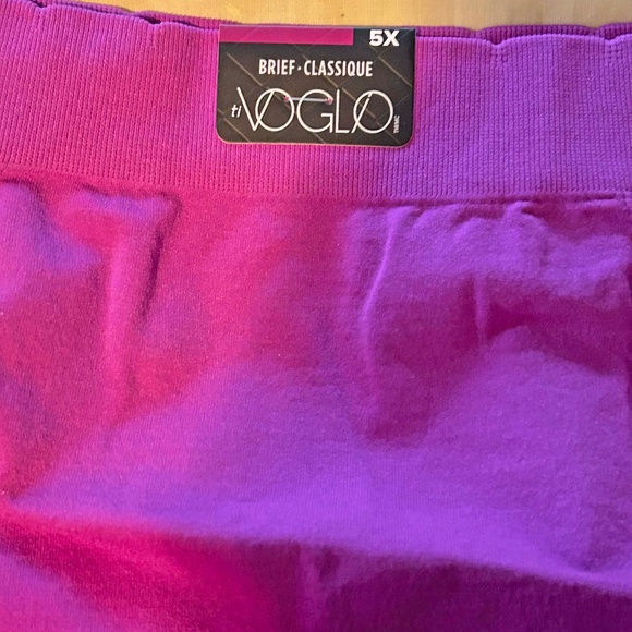 BRIEFS, NYLON SPANDEX COTTON, BERRY VIBE, SIZE 5X, MADE IN CANADA!, Ti VOGLIO - Picture 3 of 5